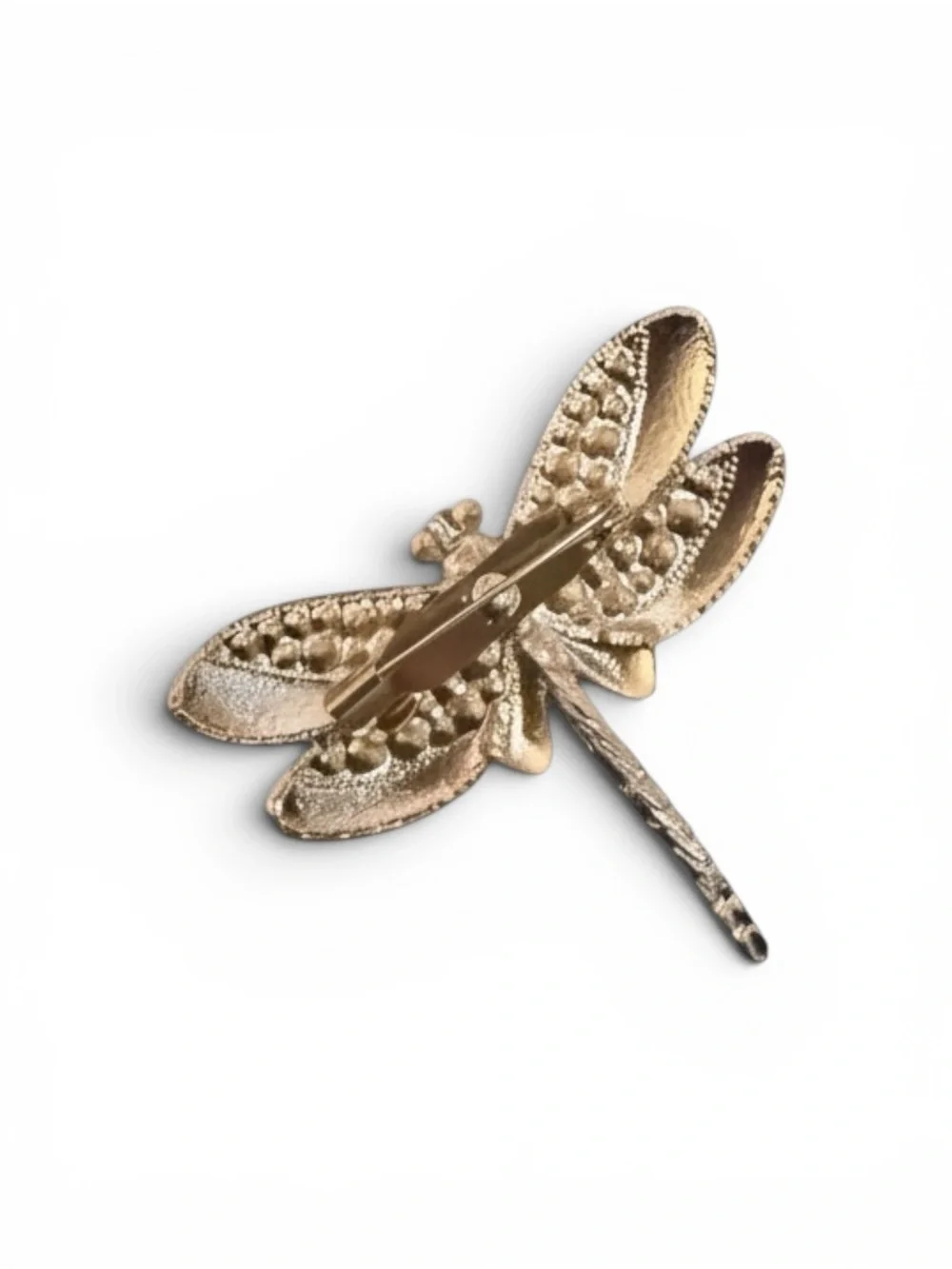 Vintage Pink and Green Dragonfly Brooch by Vintage
